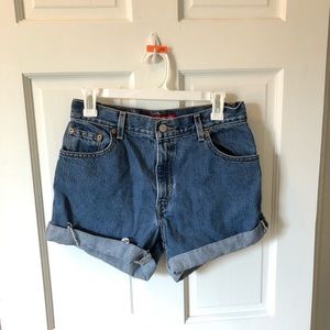 Denim shorts
